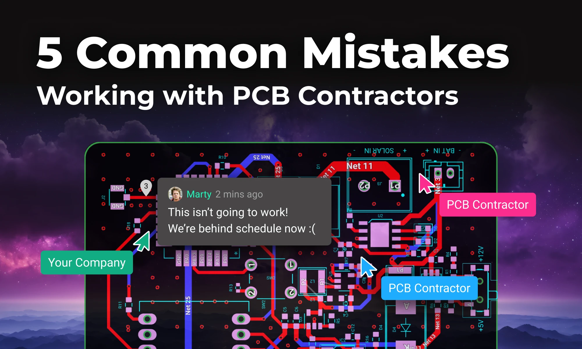 5 Common Mistakes Working with PCB Contractors