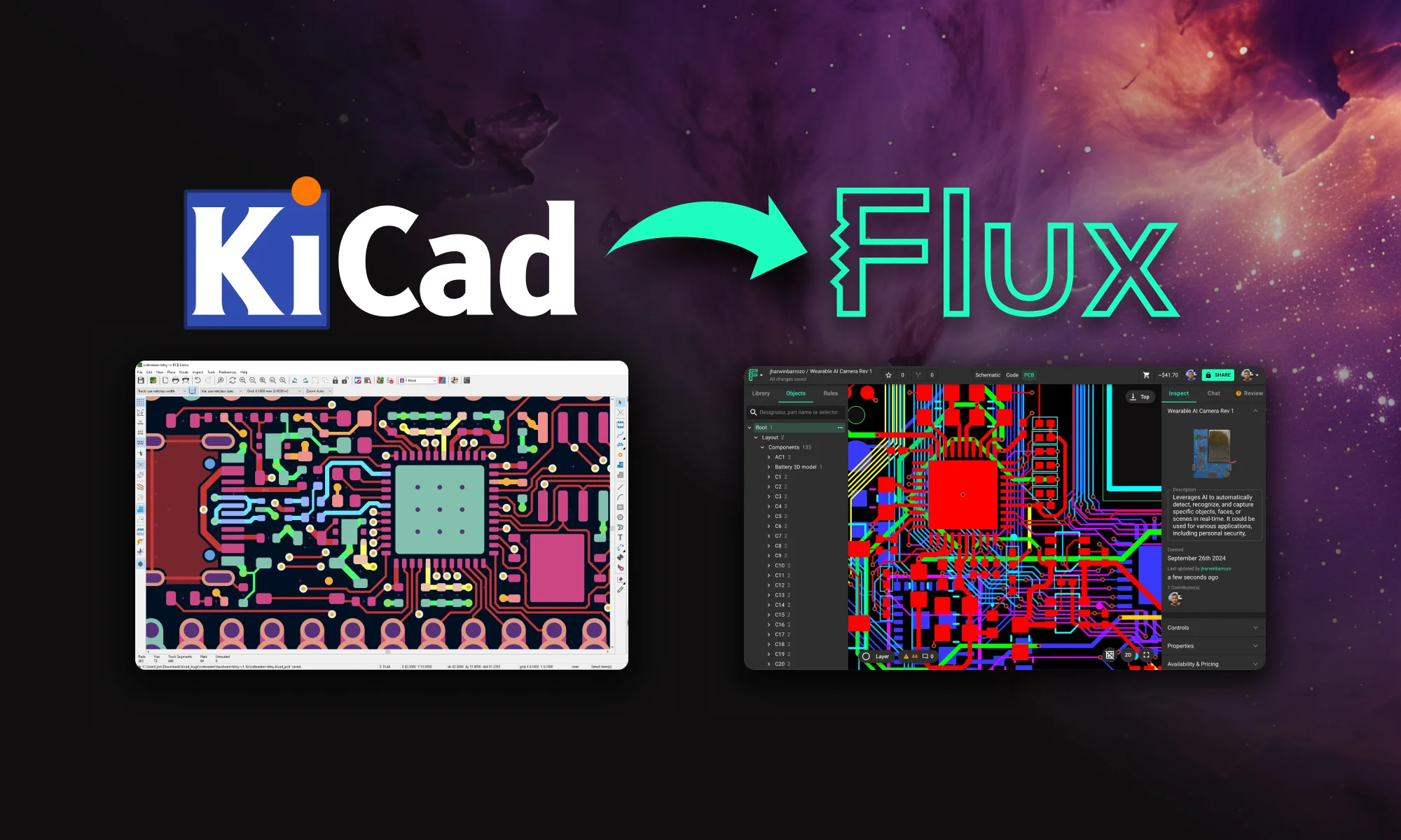 Flux vs. KiCad